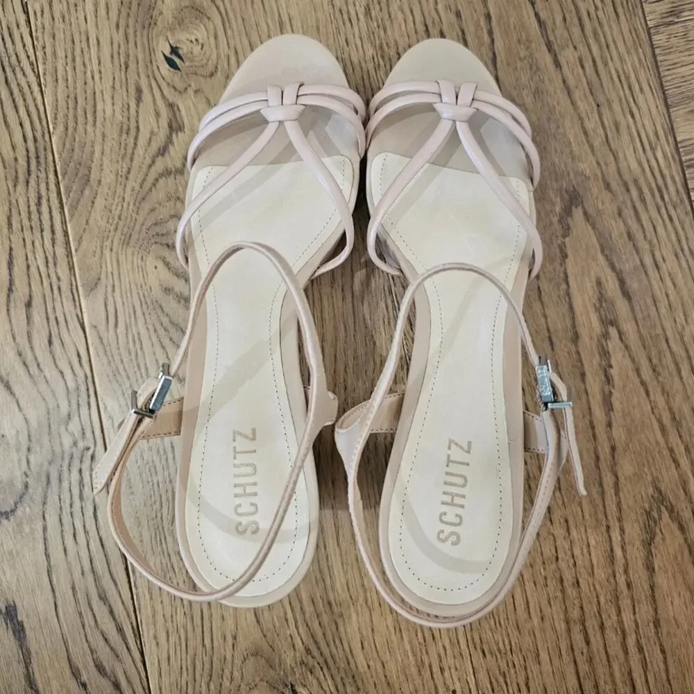 NEW Schutz Kelsie Platform in Nude